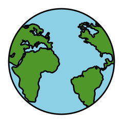 earth planet school icon vector illustration design