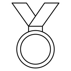 winner medal isolated icon vector illustration design