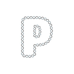 P Infinity Letter Logo Icon Design