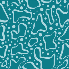 trendy hand draw with dot seamless pattern