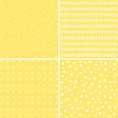 Set of floral patterns