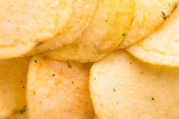 chips isolated on white