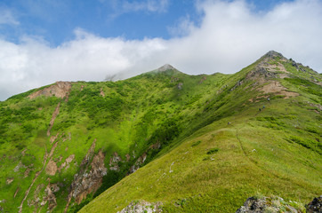Fototapeta na wymiar Sakhalin mountains