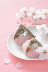 桜もち　桜の花


