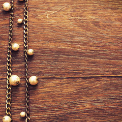 Wooden dark vintage background.