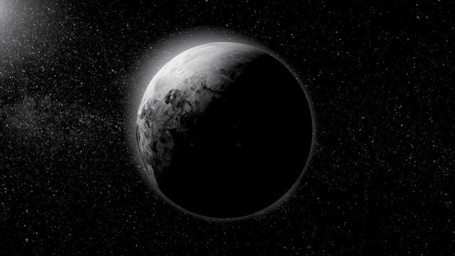 Gas giant planet. Beauty of deep space. Billions of galaxies in the universe. Incredibly beautiful. Ganymede