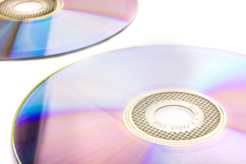 cd dvd isolated on white