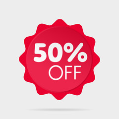 Special offer sale red sticker