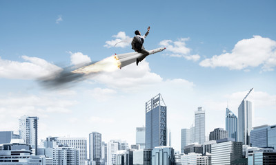 Business success and targets achievement concept.