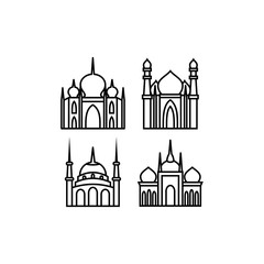 mosque icon illustration