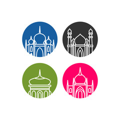 mosque icon illustration