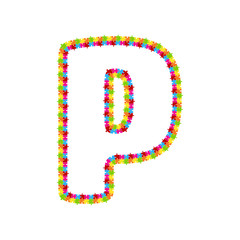 P Puzzle Letter Logo Icon Design