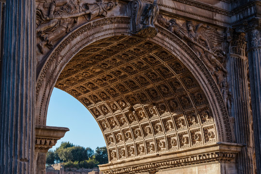 Arch Of Septimius Severus In Rome