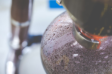 Close up of water Droplet, Syphon Classic Coffee Maker