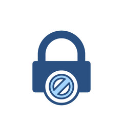 Blocked lock office icon