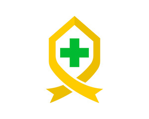 Obraz premium medical medicare house housing home image vector symbol