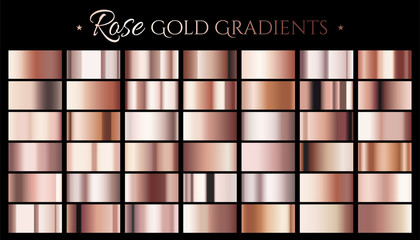 Rose gold color gradient