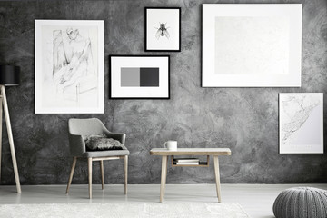 Armchair and table