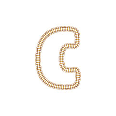 C Sewing Letter Logo Icon Design