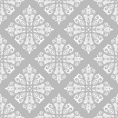 Classic seamless vector light pattern. Damask orient ornament. Classic vintage background