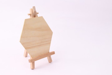 small wooden board with stand