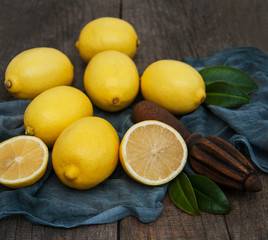 Fresh ripe lemons