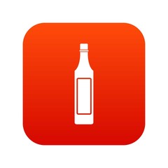 Vinegar bottle icon digital red