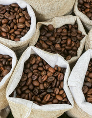 Roasted coffee beans