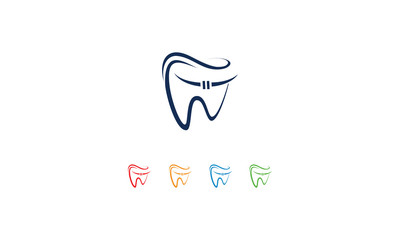 Dental logo design template