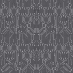Abstract technology line pattern