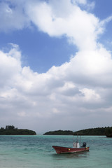 Naklejka premium 川平湾の風景