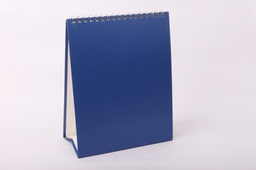 blue hard cover with ring - close-up