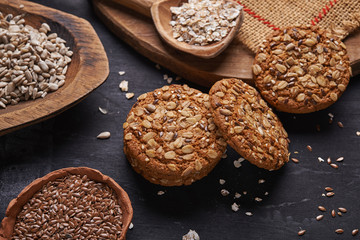 oats cookies and ingredients