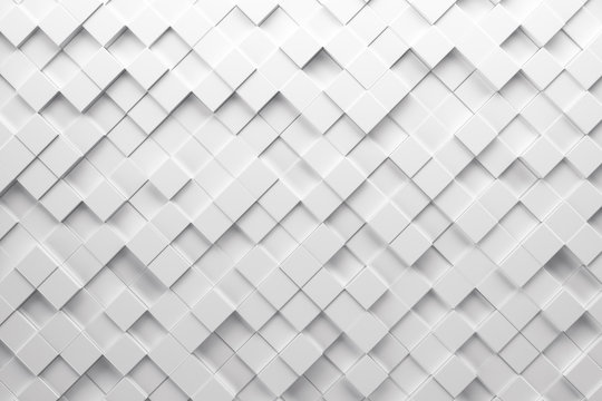 Abstract paper square 3d-render background. © Connect world