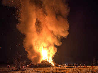 Funkenverbrennen in Oberschwaben