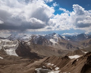 Mountain and clouds