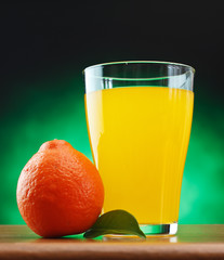 tangerine and juice