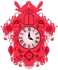 Illustration of a cuckoo clock