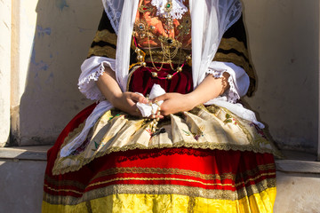 CAGLIARI, ITALIA - 2015 MAGGIO 1: 359^ Processione Religiosa di Sant'Efisio, sfilata dei costumi...