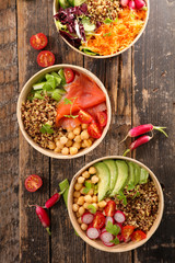 assorted buddha bowl