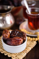 Date friuts and tea for iftar