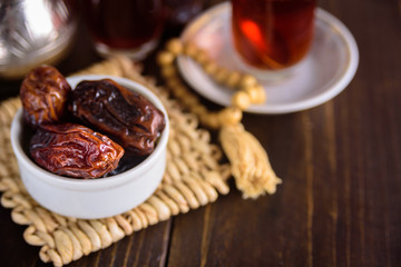 Date friuts and tea for iftar
