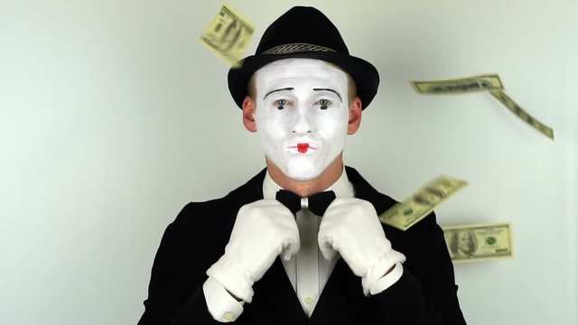 Wealthy mime. Full HD