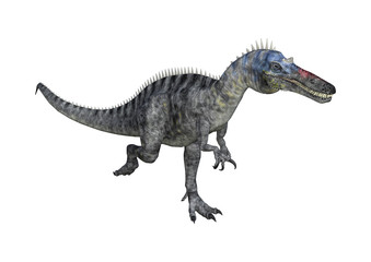 Obraz premium 3D renderowania Suchomimus dinozaurów na białym tle