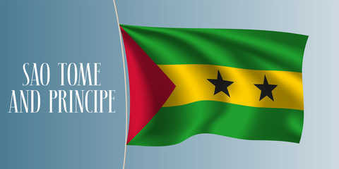 Sao Tome and Principe flag vector illustration