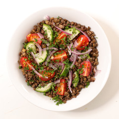 lentil salad bowl