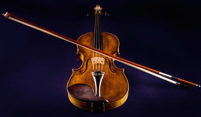 close up of an violin