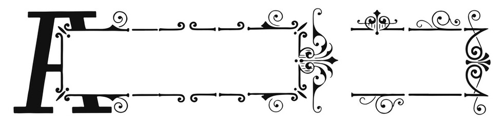 Hidden Letter A Ornament Decoration #isolated #vector