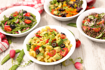 assorted vegetable salad bowl