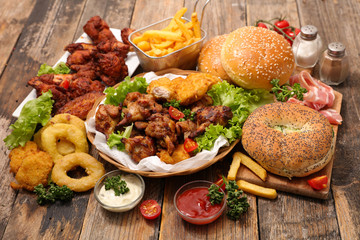 assorted american food